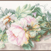 DIY Counted cross stitch kit Still life with peonies