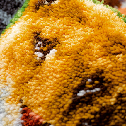 DIY Latch Hook Cushion Kit "Lioness and Cub"