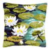 DIY Cross stitch cushion kit Water lilies