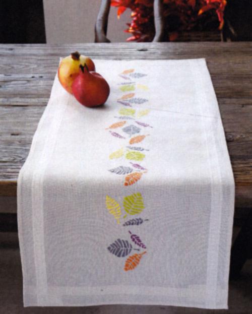 DIY Table Runner kit "PN-0148307 Vervaco Runner "Colourful Leaves""