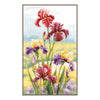 DIY Counted cross stitch kit Irises at dawn 20 x 33 cm / 8" x 13.2"