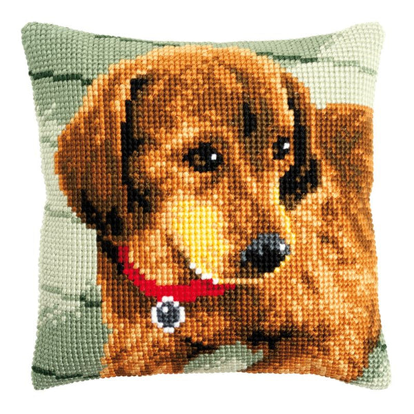 DIY Cross stitch cushion kit Dachshund