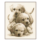 DIY Counted cross stitch kit Labrador puppies 19 x 24 cm / 7.6
