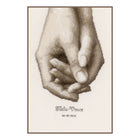 DIY Counted cross stitch kit Hand in hand 17 x 25 cm / 6.8