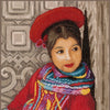 DIY Counted cross stitch kit Peruvian girl