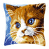 DIY Cross stitch cushion kit Brown cat