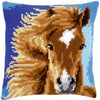 DIY Cross stitch cushion kit Brown horse