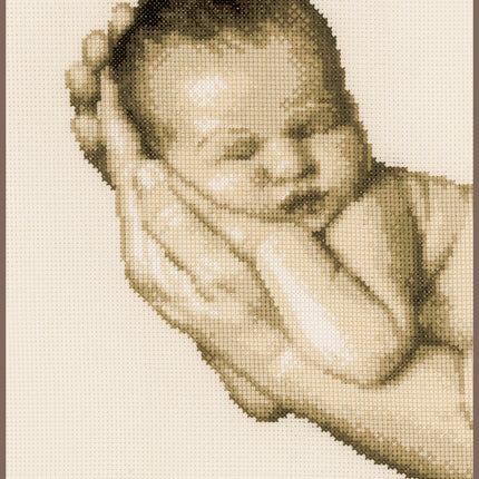 DIY Counted cross stitch kit So little 20 x 25 cm / 8" x 10"