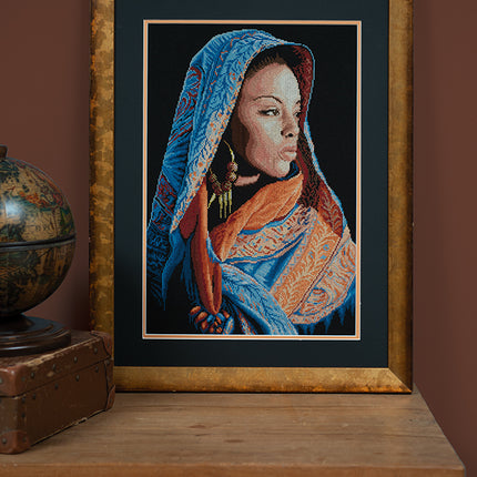 DIY Counted cross stitch kit African lady