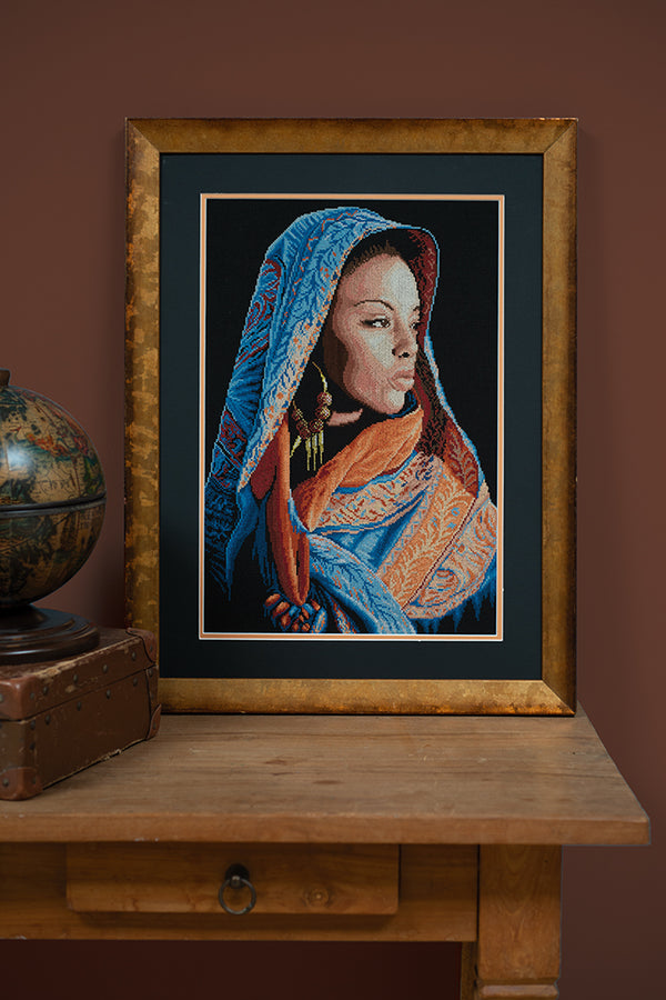 DIY Counted cross stitch kit African lady