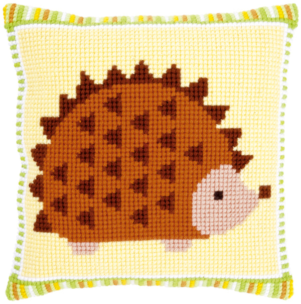 DIY Cross stitch cushion kit Baby hedgehog