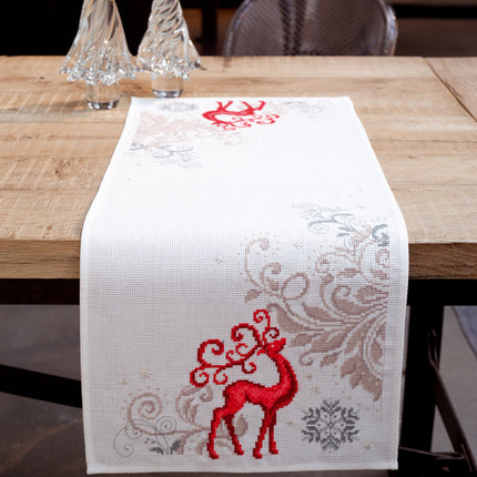 DIY Table Runner kit "Aida table runner kit Proud deer"