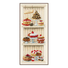 DIY Counted cross stitch kit Delicious cakes 17 x 37 cm / 6.8
