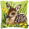 DIY Cross stitch cushion kit Little deer