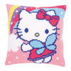 DIY Cross stitch cushion kit Hello Kitty and rainbow