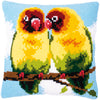 DIY Cross stitch cushion kit Lovebirds