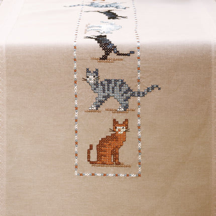 DIY Table Runner kit "Table runner kit Cats of all colours"