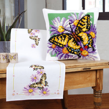 DIY Table Runner kit "Aida table runner kit Butterflies"
