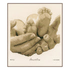 DIY Counted cross stitch kit Baby feet 22 x 23 cm / 8.8