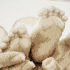 DIY Counted cross stitch kit Baby feet 22 x 23 cm / 8.8" x 9.2"