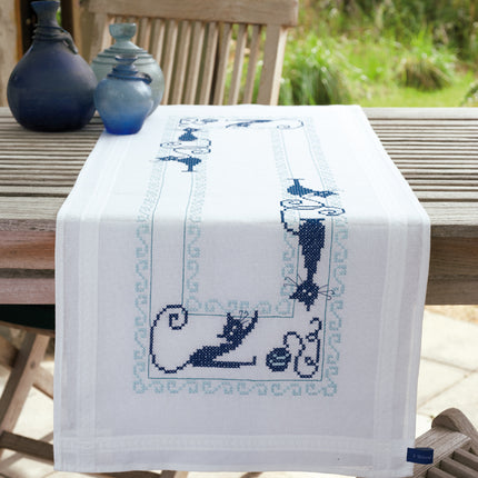DIY Table Runner kit "Table runner kit Cheerful cats"