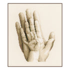 DIY Counted cross stitch kit Hands 20 x 25 cm / 8