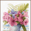 DIY Counted cross stitch kit Flowers in bucket