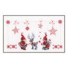 DIY Counted cross stitch kit Christmas elves 28 x 17 cm / 11.2