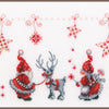 DIY Counted cross stitch kit Christmas elves 28 x 17 cm / 11.2" x 6.8"