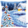 DIY Cross stitch cushion kit Winter scenery