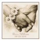 DIY Counted cross stitch kit Just married 21 x 21 cm / 8.4