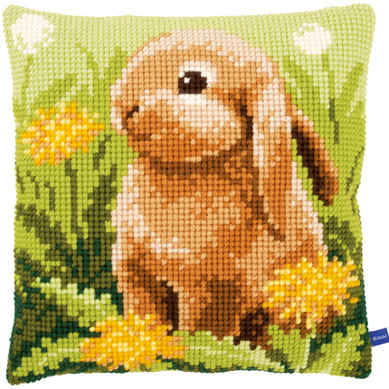 DIY Cross stitch cushion kit Little hare