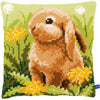 DIY Cross stitch cushion kit Little hare