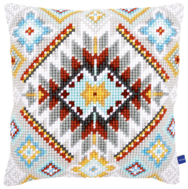 DIY Cross stitch cushion kit Ethnical I