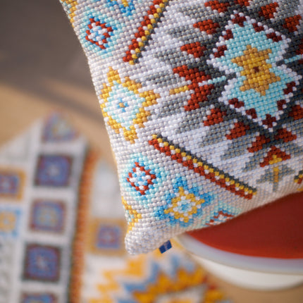 DIY Cross stitch cushion kit Ethnical I