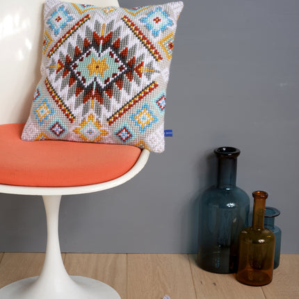 DIY Cross stitch cushion kit Ethnical I
