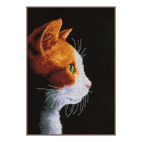 DIY Counted cross stitch kit Kitten II 18 x 27 cm / 7.2" x 10.8"