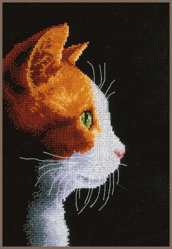 DIY Counted cross stitch kit Kitten II 18 x 27 cm / 7.2