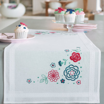 DIY Table Runner kit "PN-0155020 Vervaco Runner "Modern Flower""