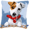 DIY Cross stitch cushion kit Jack Russell