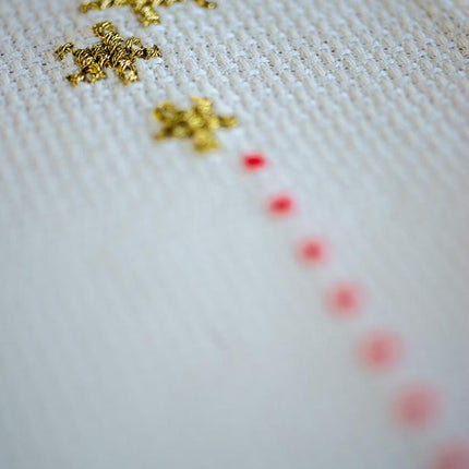 DIY Table Runner kit "Aida table runner kit Christmas flowers"