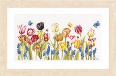 DIY Counted cross stitch kit Tulips
