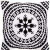 DIY Cross stitch cushion kit Black and white
