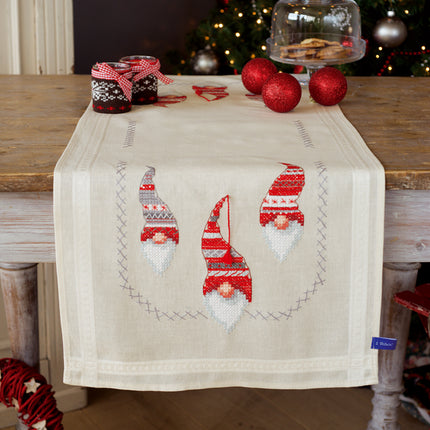 DIY Table Runner kit "Table runner kit Christmas gnomes"