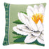 DIY Cross stitch cushion kit White lotus flower