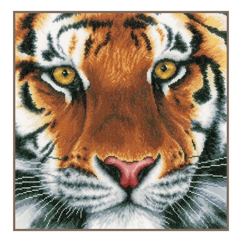 DIY Counted cross stitch kit Tiger