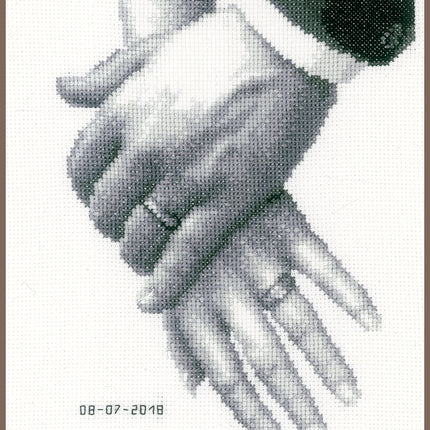DIY Counted cross stitch kit Love for life 18 x 25 cm / 7.2" x 10"