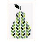 DIY Counted cross stitch kit Pear 14 x 22 cm / 5.6