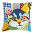 DIY Cross stitch cushion kit Modern cat