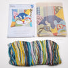 DIY Cross stitch cushion kit Modern cat